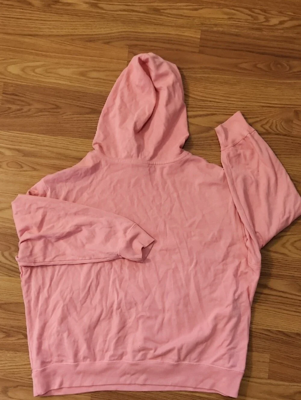 Nike Just Do It  100% Cotyon Coral Hoodie with Color-Block Logo Patch Sz 1X